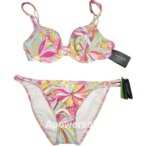 kate spade Other - Kate Spade Colorful Floral 2 Piece Bikini
